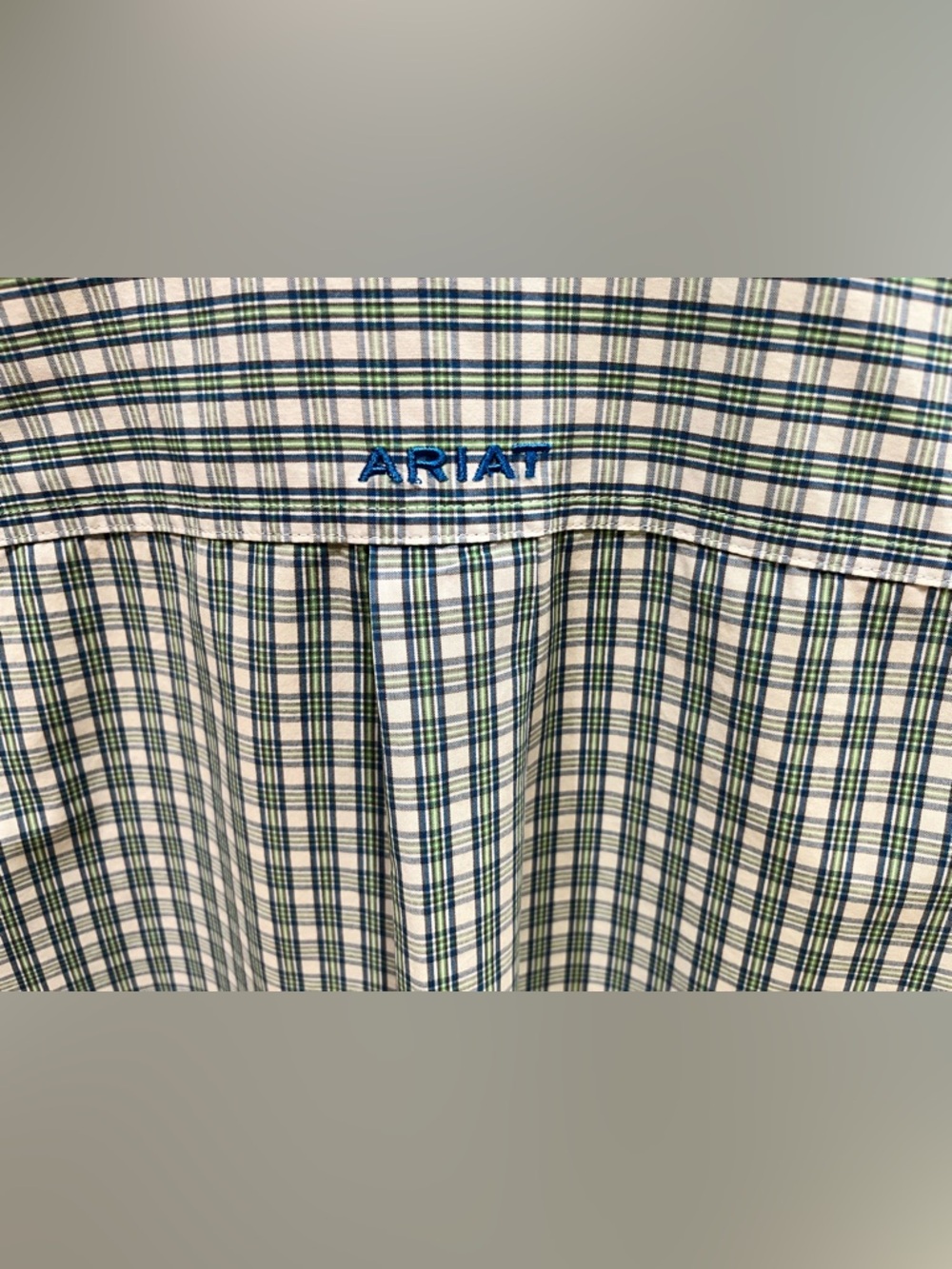 Ariat Pro Series Vented Plaid Shirt Men's Medium Cowboy Rodeo Rancher Farmer - Picture 4 of 13